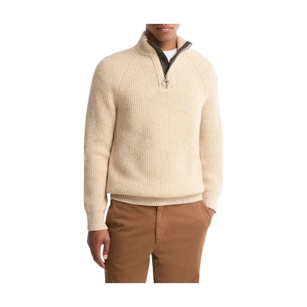 Barbour - Essentials Fleck Half-Zip - Knitwear - Herren - Beige - Xl - Bild 5