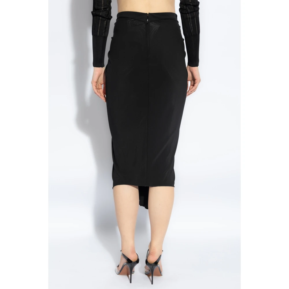 Alaïa Rok met draperie Black Dames