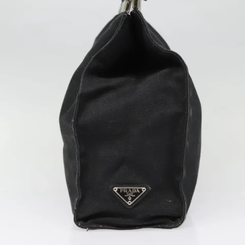 Prada Vintage Pre-owned Canvas prada-bags Black Dames