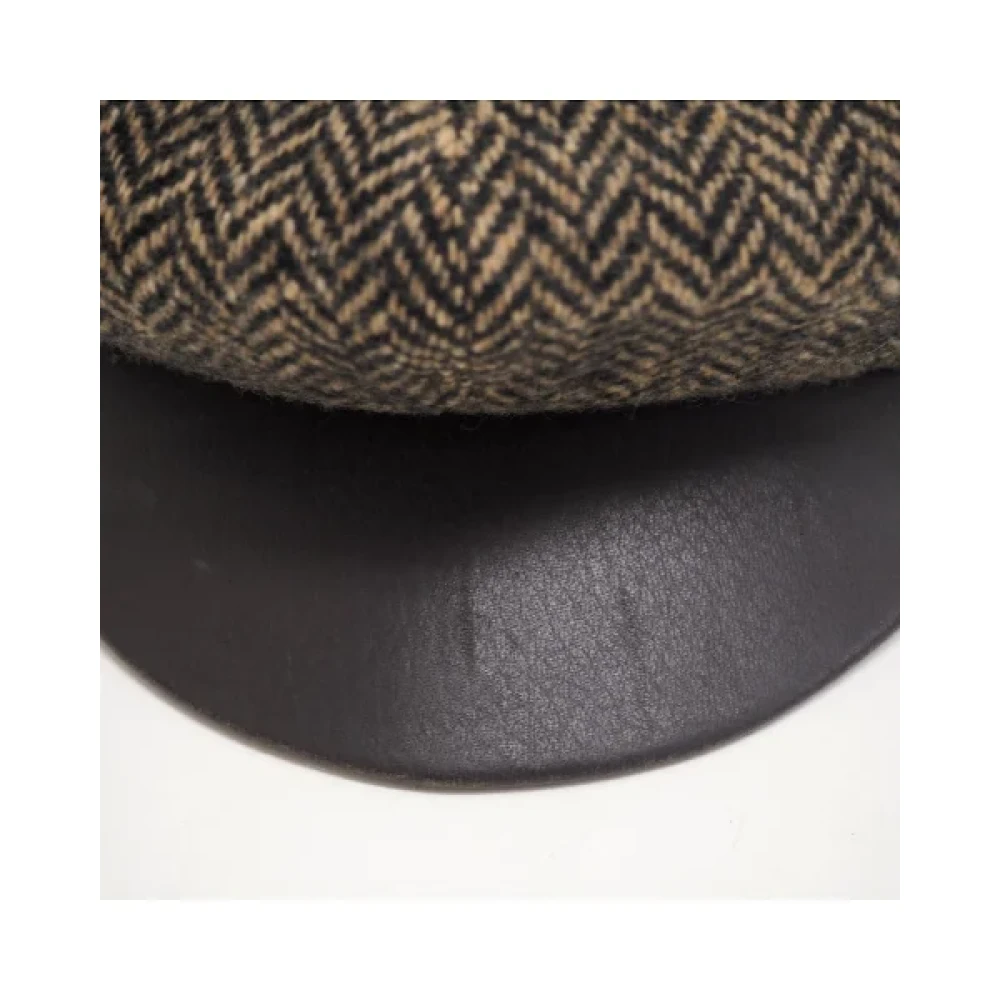 Hermès Vintage Pre-owned Wool hats Brown Dames