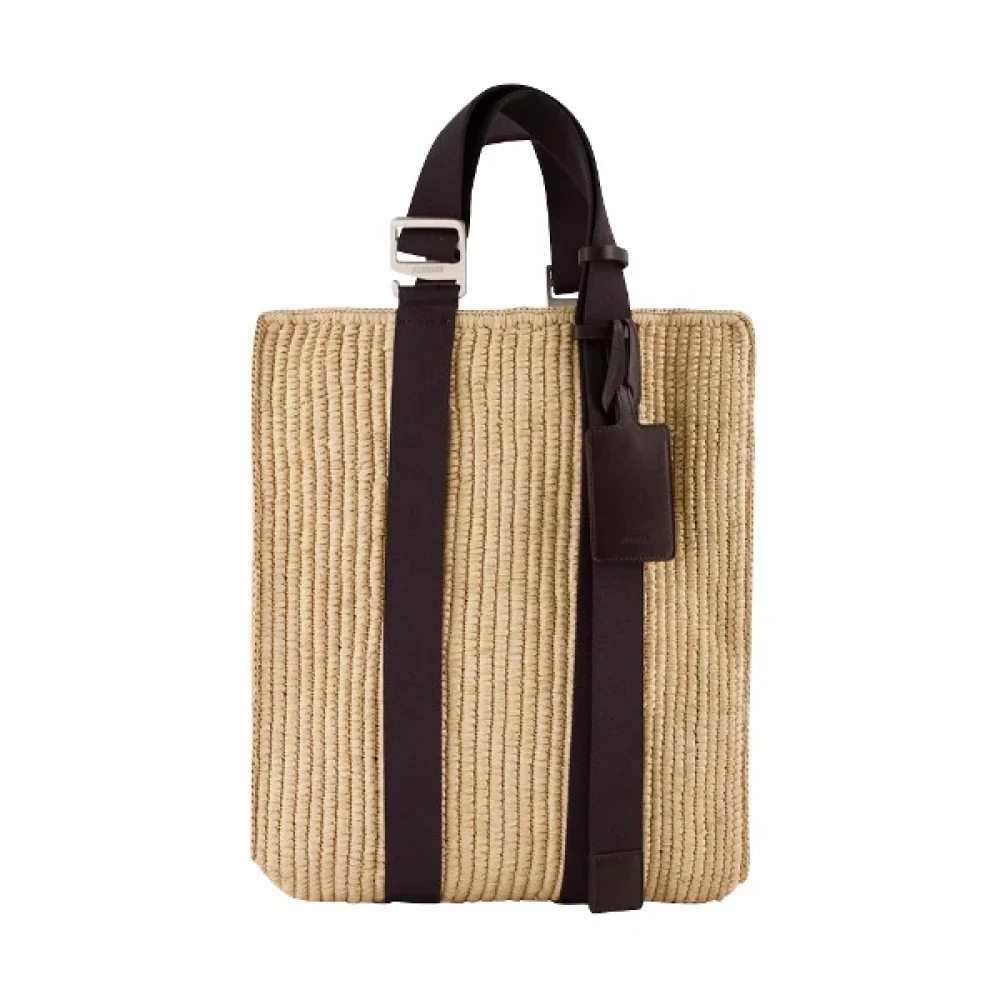 Jacquemus Pre-owned Fabric handbags Brown Dames