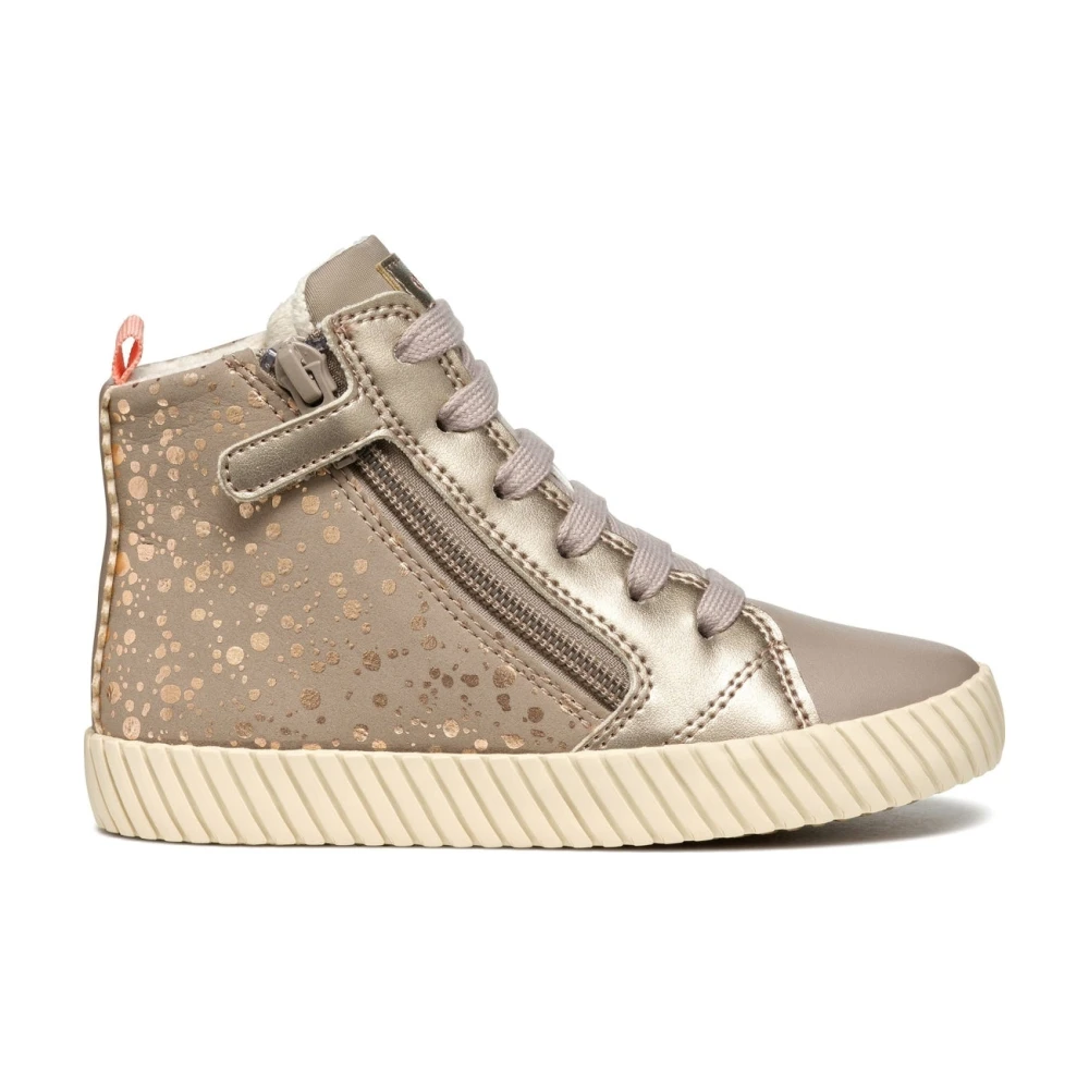 Geox Girls Beige Sneakers,, Mirroless Trainers Size 34 Eu