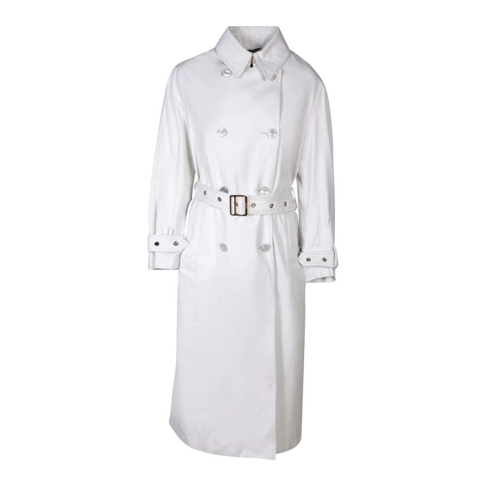 Moorer Women's Gray Elegant Grey Trench Coat - Trench Coats - Xs - Coats
