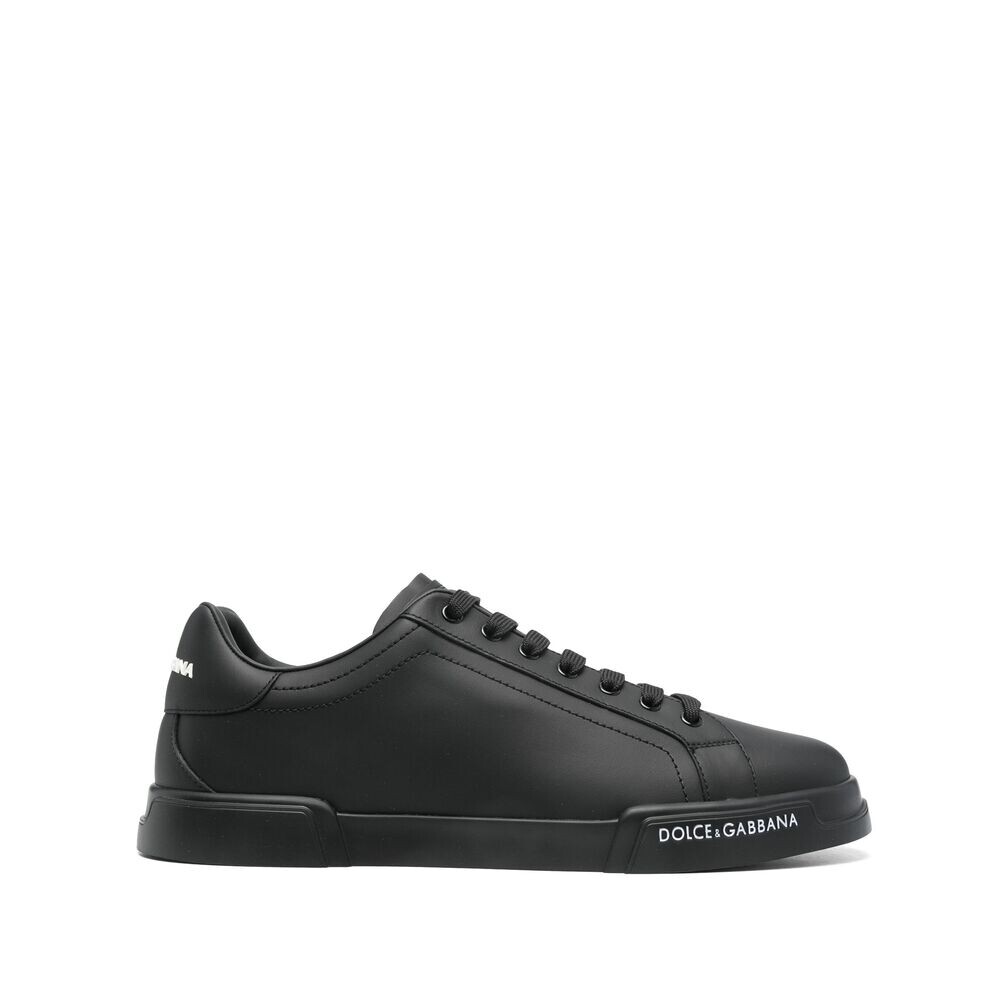 Dolce and gabbana black and white sneakers on sale