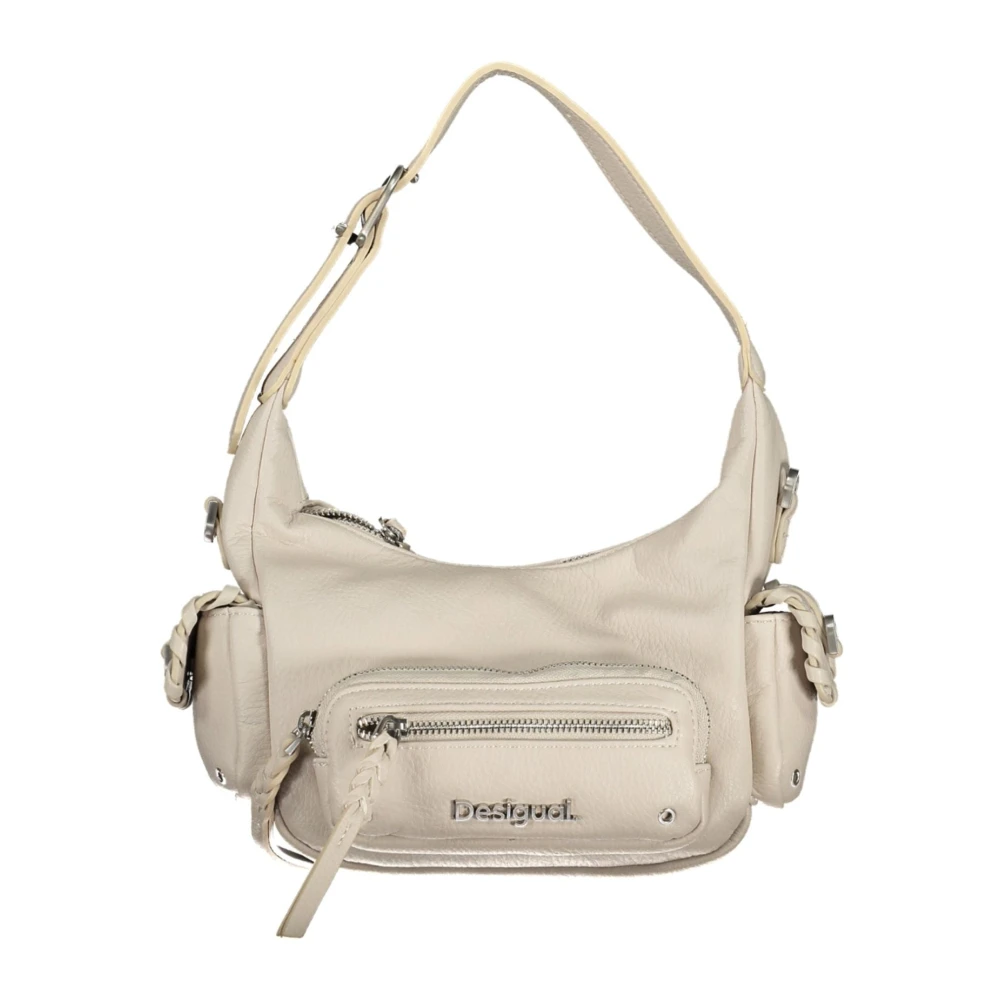 Desigual Donna Bianco Borse, Taglia Unica, New,