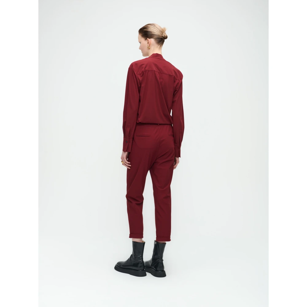 Jane Lushka Magda Blouse Technisch Jersey Red Dames