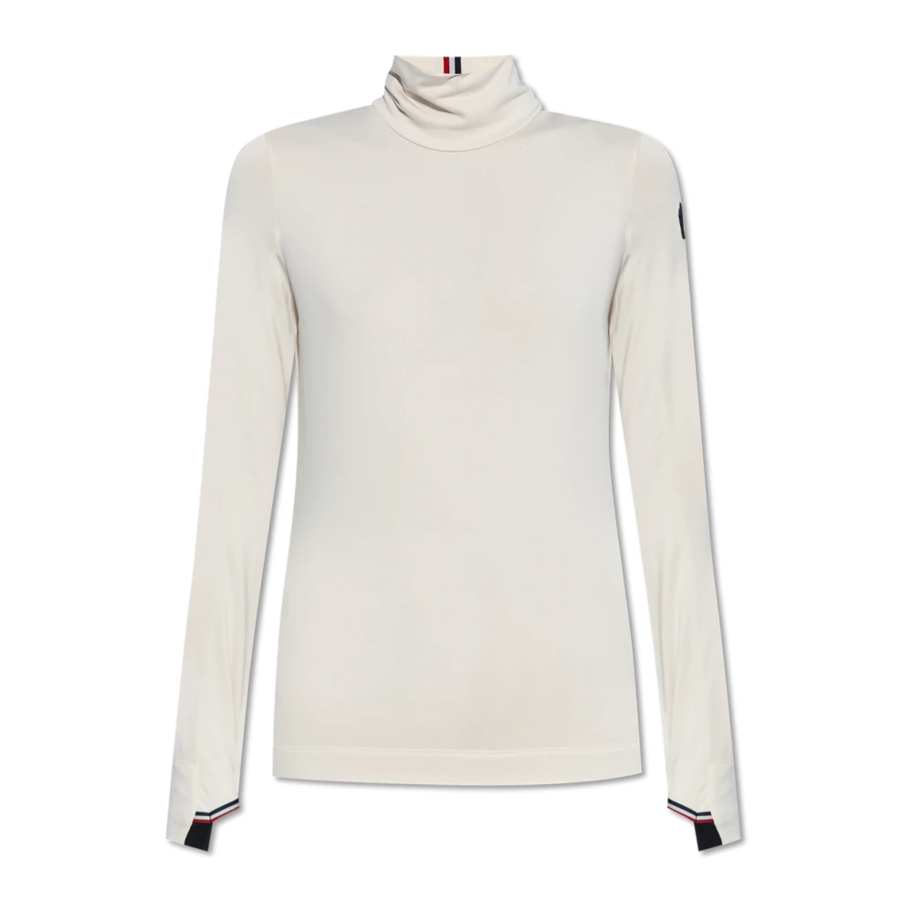 Moncler Coltrui met logo Beige Dames
