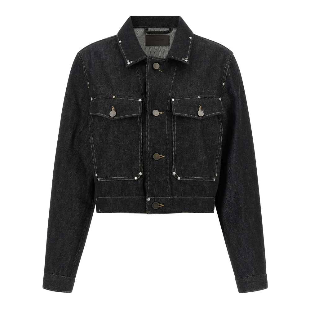 Lemaire Black Trucker Jacket - Female - Denim Jackets - S - Jackets