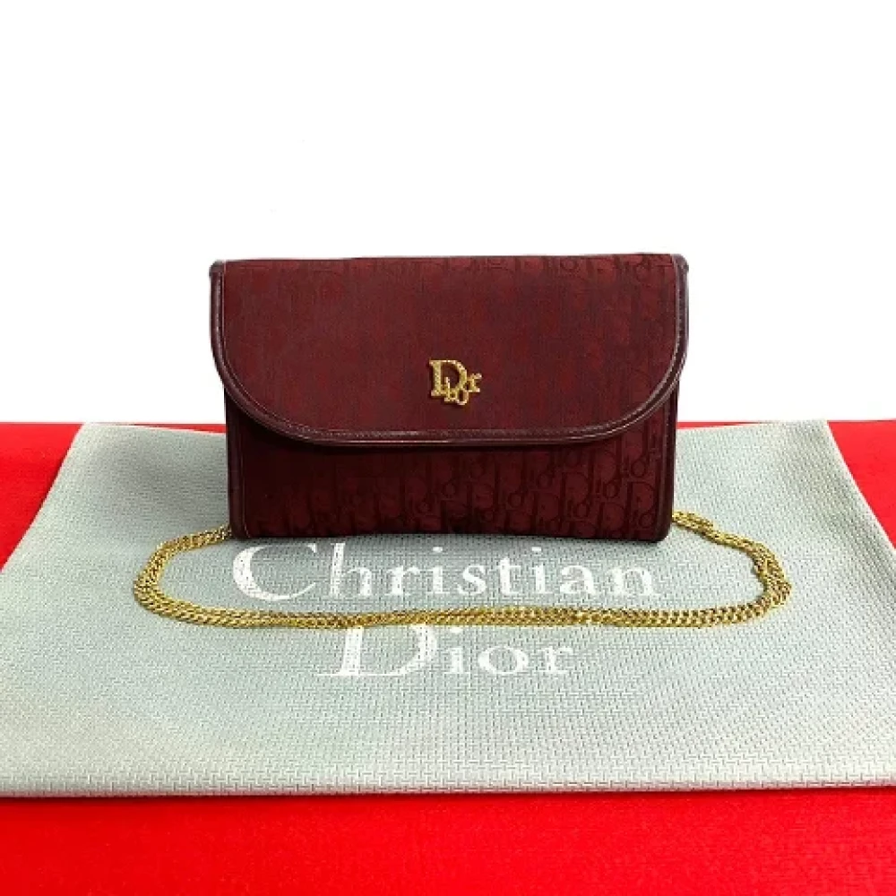 Dior Vintage Pre-owned Canvas dior-bags Red Dames