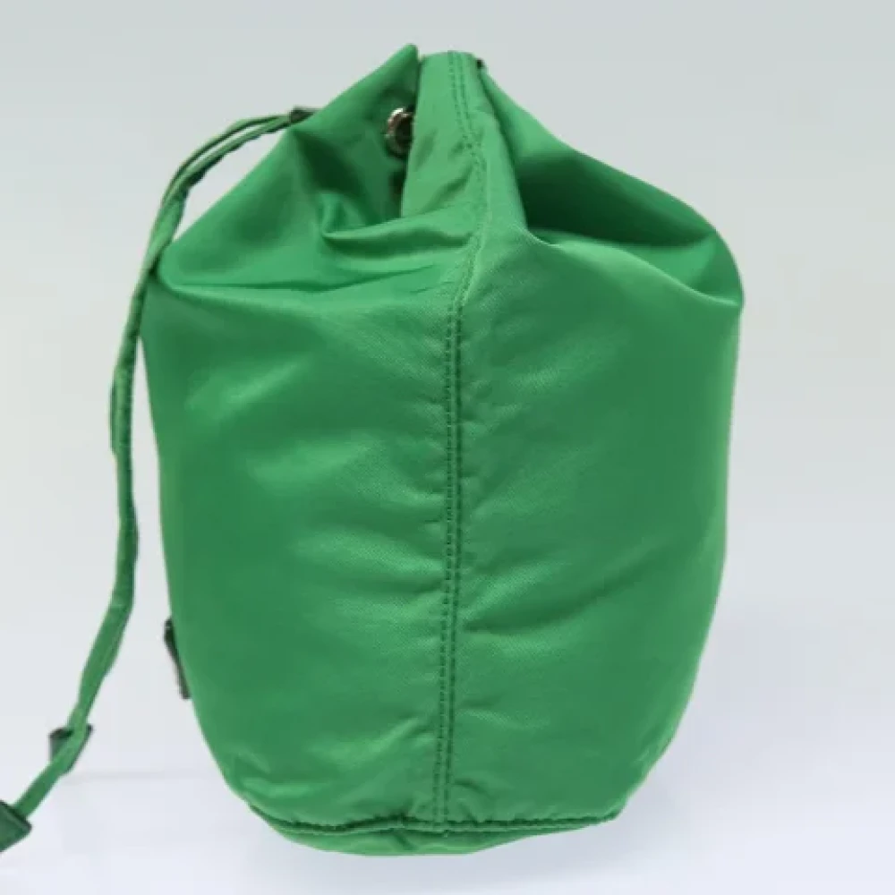 Prada Vintage Pre-owned Nylon pouches Green Dames