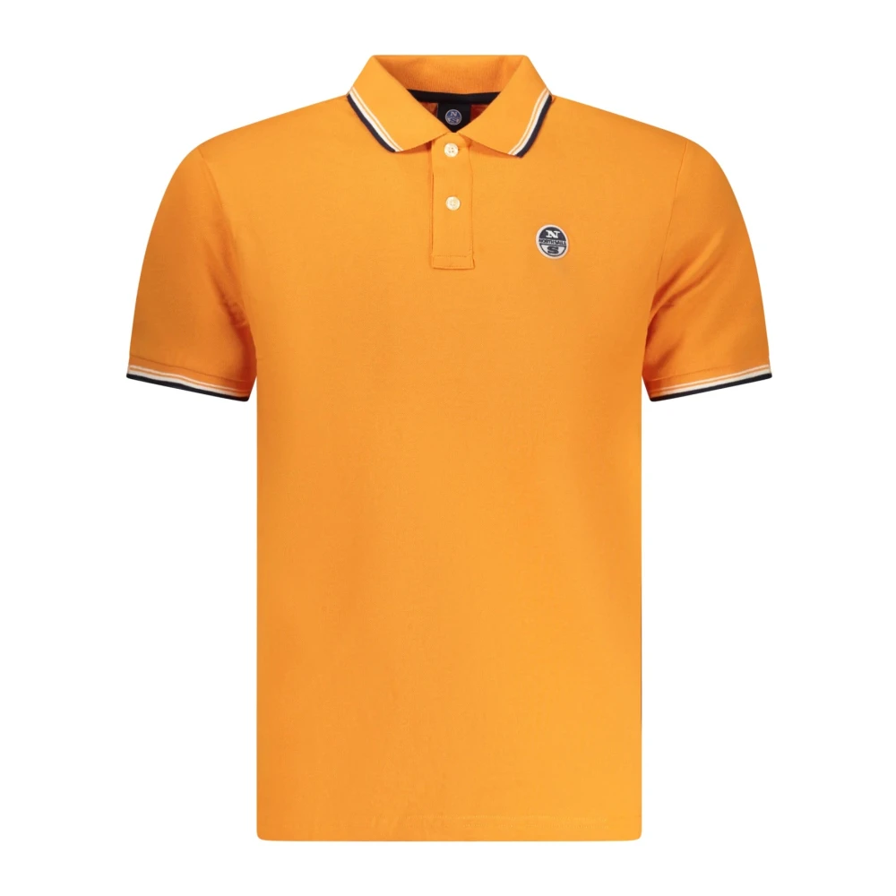 North Sails Men's Orange Polo Shirts, M, Short-Sleeve Polo Shirt