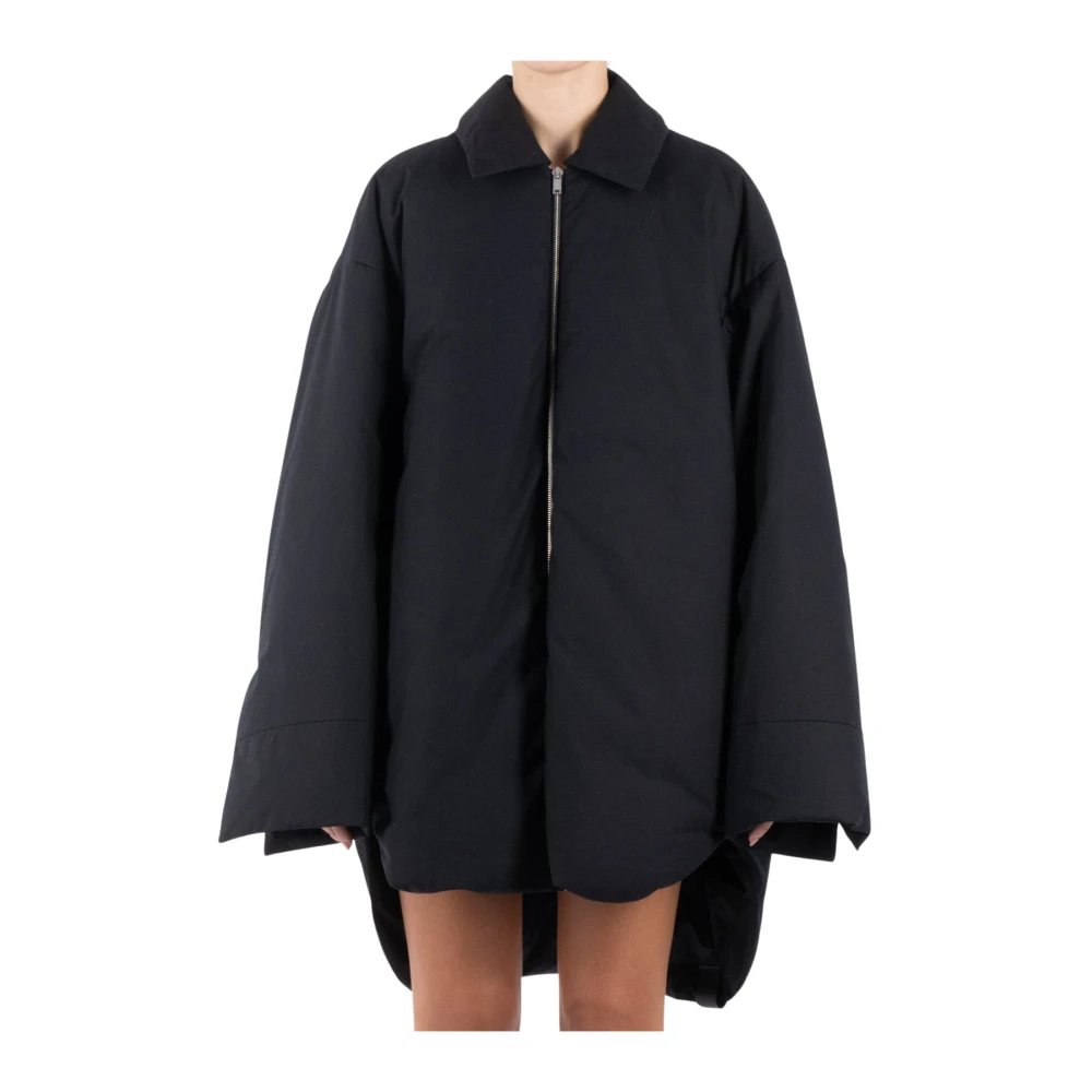 Jil Sander Zwarte Donsjas Black Dames