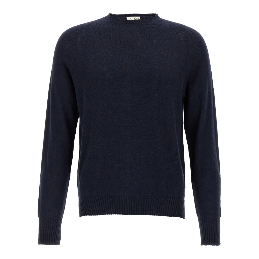 Ma'ry'ya Homme Bleu - Knitwear > Round-Neck Knitwear