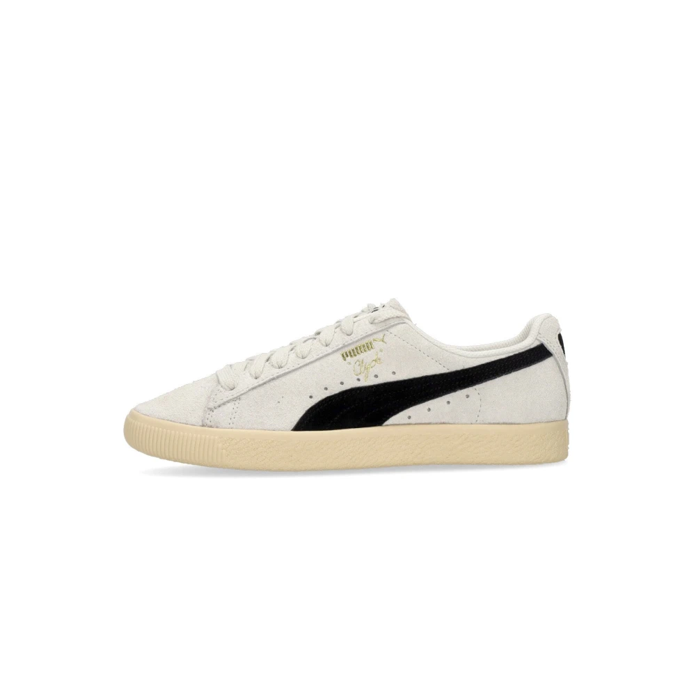 Puma Clyde Hairy Suede Lage Schoen Heren Schoenen Grijs