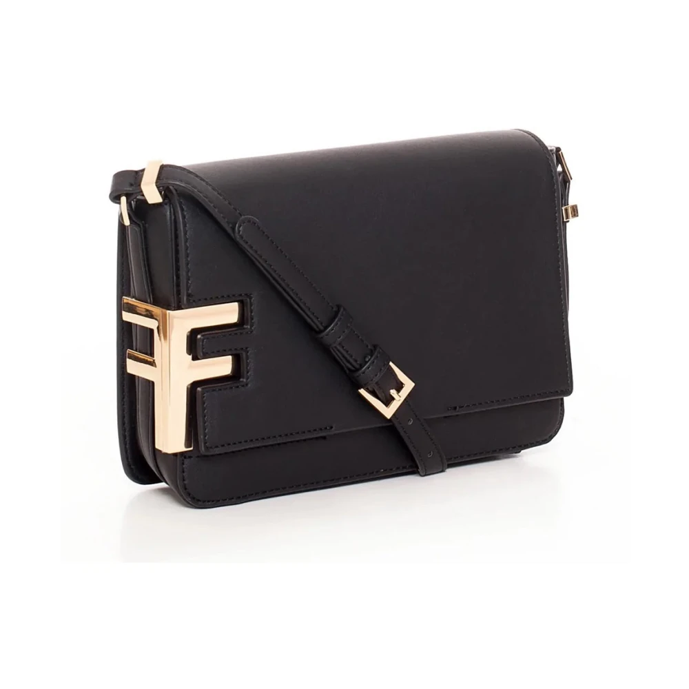 Fracomina Women's Black Cross Body Bags, One Size, Shoulder Bag With Adjustable Strap