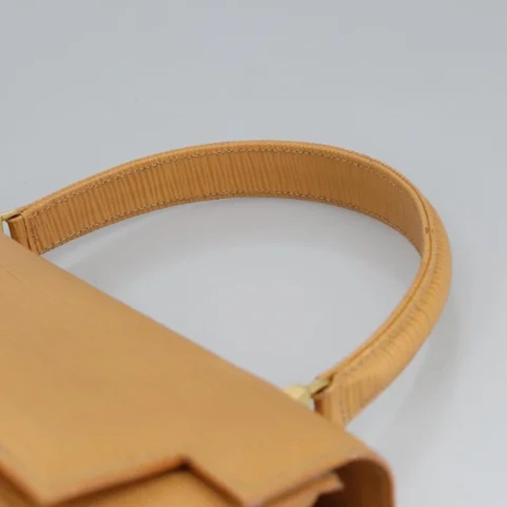 Fendi Vintage Pre-owned Leather fendi-bags Beige Dames