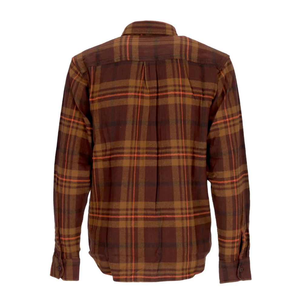 Carhartt WIP Geruite Lange Mouw Knoopshirt Brown Heren
