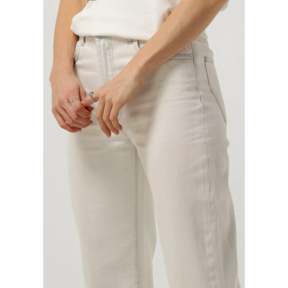 7 For All Mankind Cropped Jeans Dames White Dames