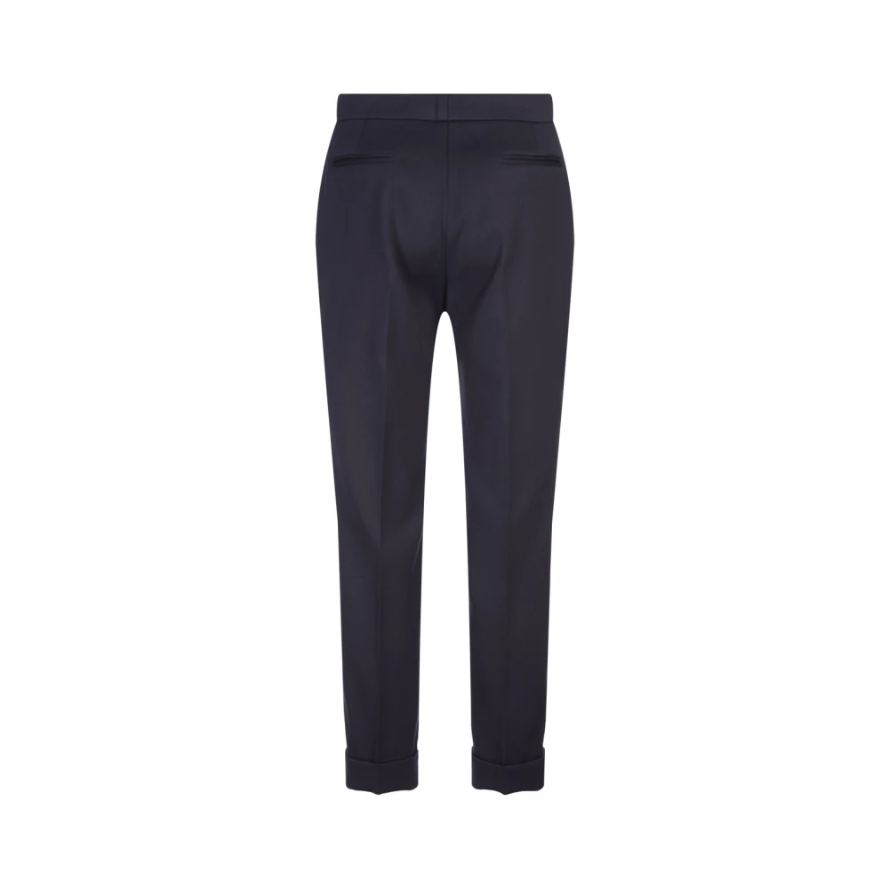 ETRO Blauwe Cropped Cigarette Broek Blue Dames