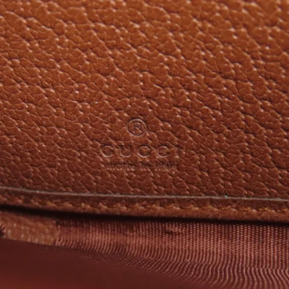 Gucci Vintage Pre-owned Canvas wallets Brown Dames
