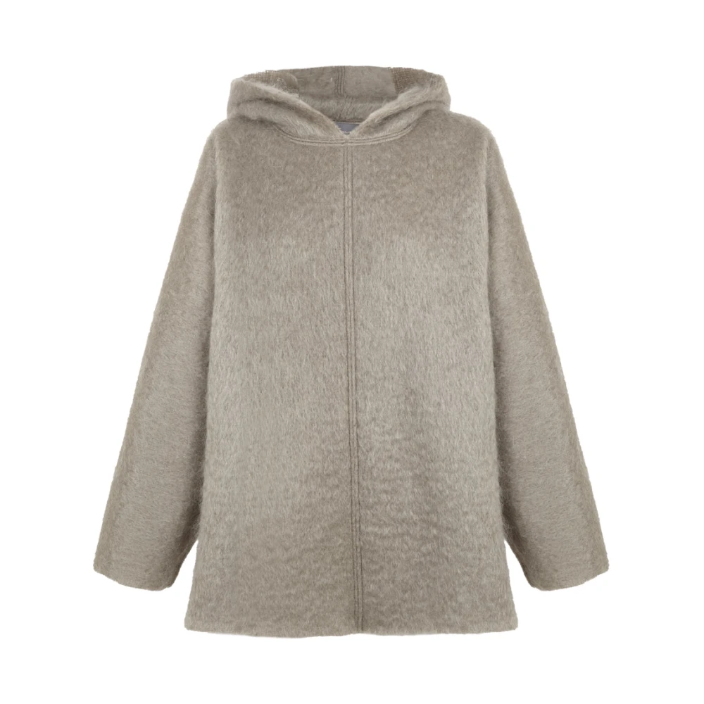 Cortana Ciel grijze mohair hoodie Gray Dames