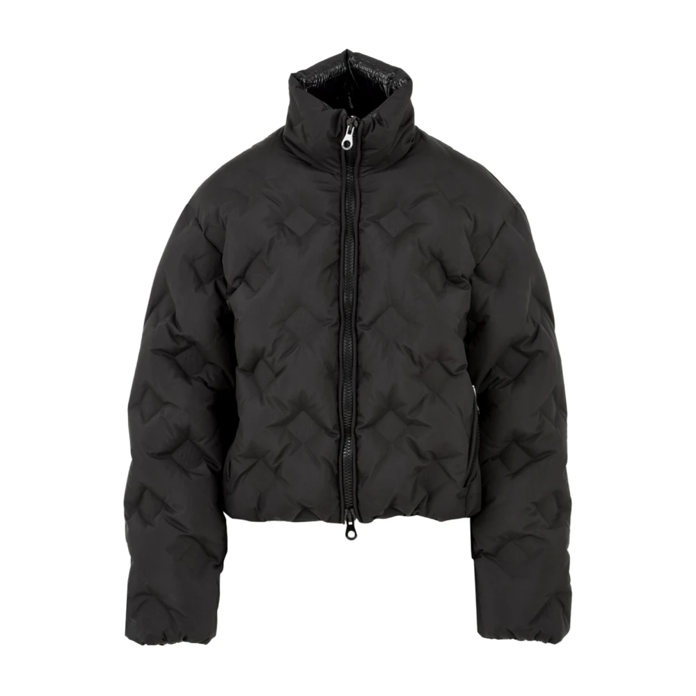 Duvetica Women's Black Quilted Front Zip Jacket - Down Jackets - Xs - Jackets
