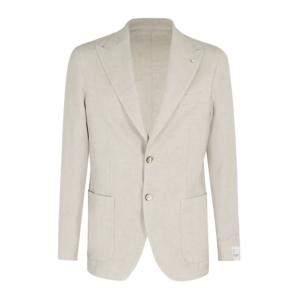L.b.m. 1911 Katoenen Linnen Shirt Beige Heren