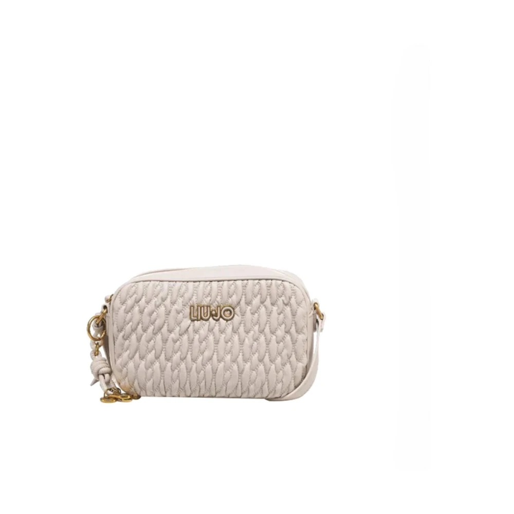 Liu Jo Ivoor Schoudertas Modern Ontwerp Beige Dames