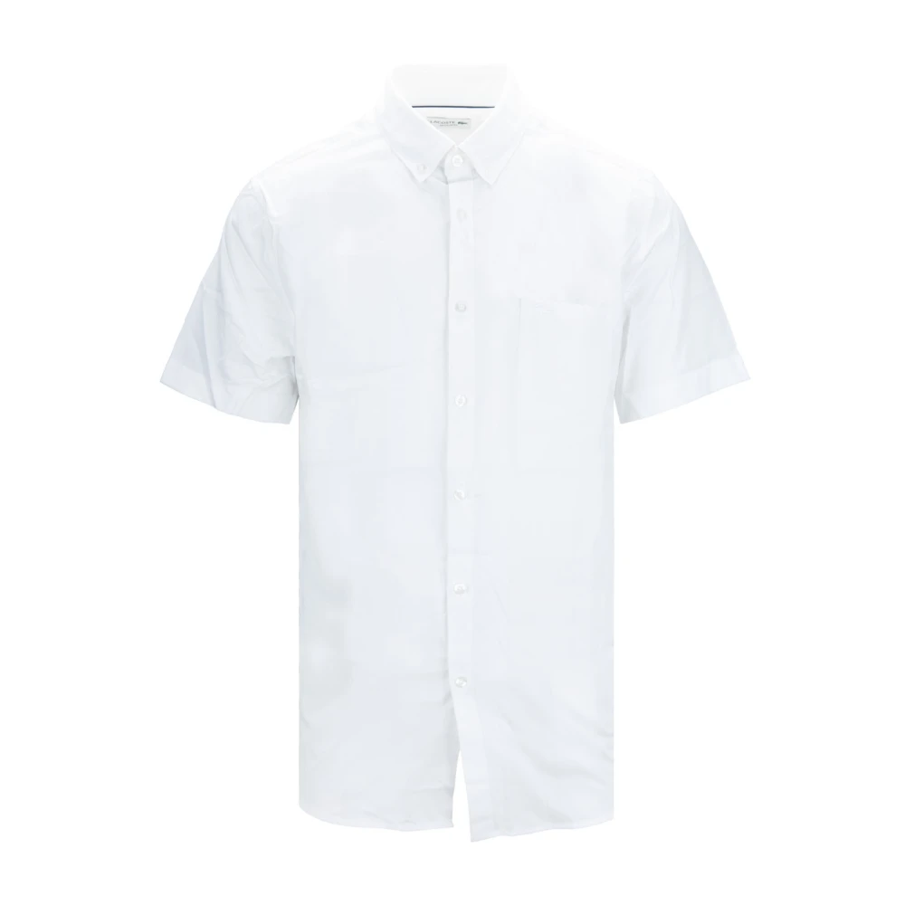 Lacoste Heren Knoopshirt Klassieke Pasvorm White Heren