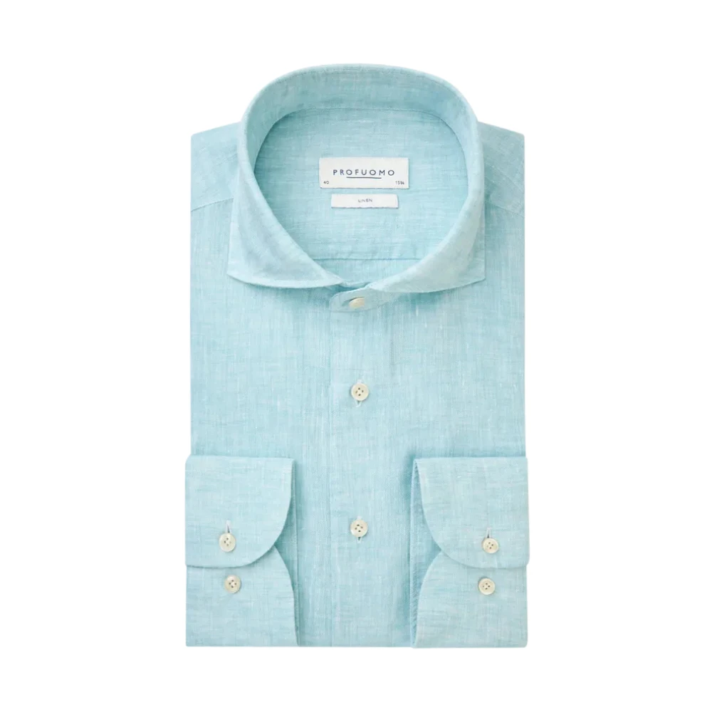 Profuomo Blauw Business Overhemd Blue Heren