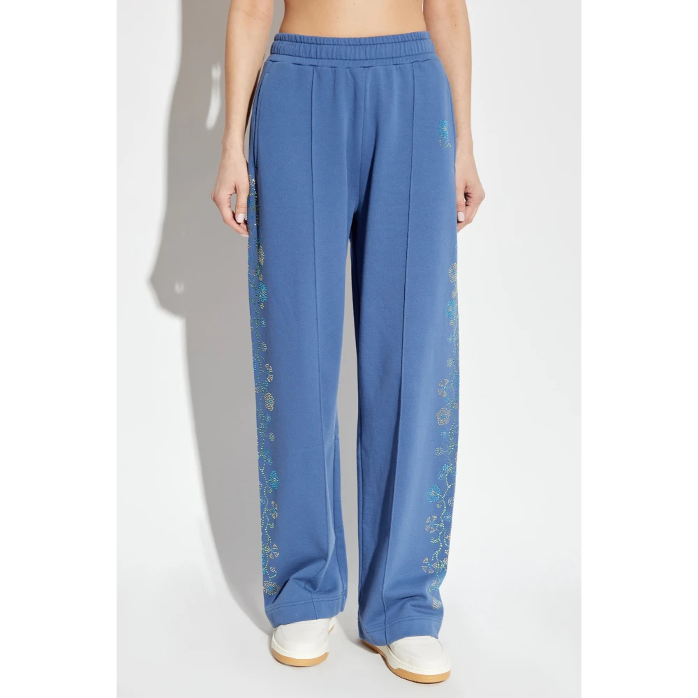 Kenzo Sweatpants met glinsterende applicaties Blue Dames