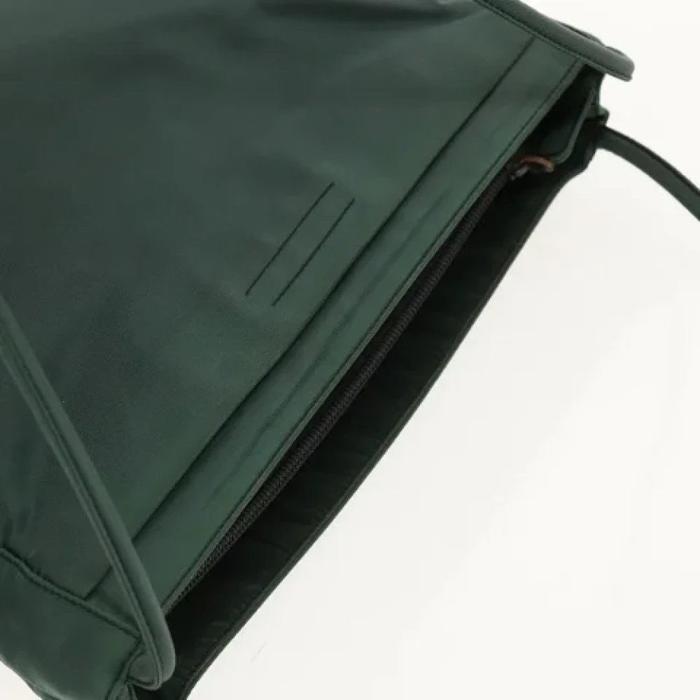 Prada Vintage Pre-owned Nylon prada-bags Green Dames