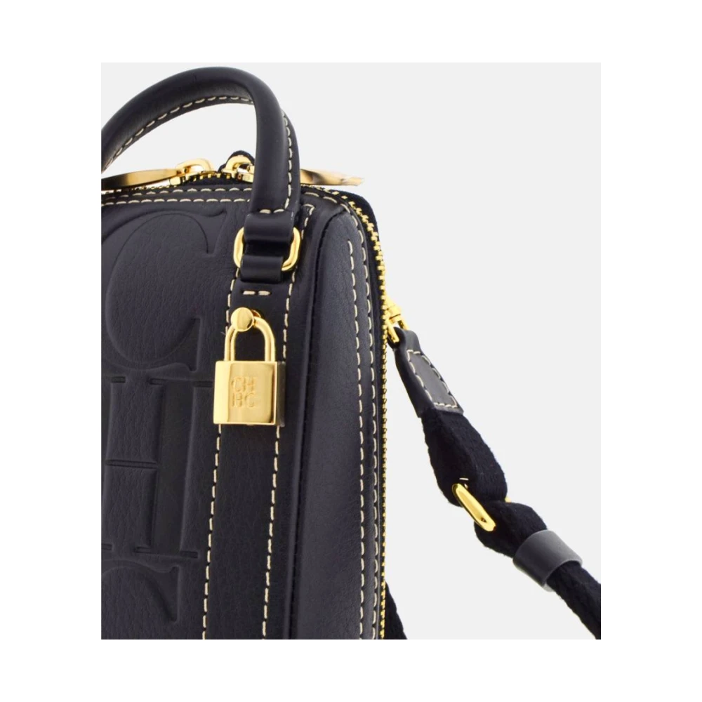 Carolina Herrera Vergrendelde Zwarte Crossbody Tas Andy 1 Black Dames