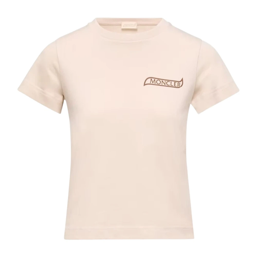 Moncler Women's Beige T-Shirts, M, Tops