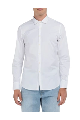 Slim-fit Poplin Skjorta