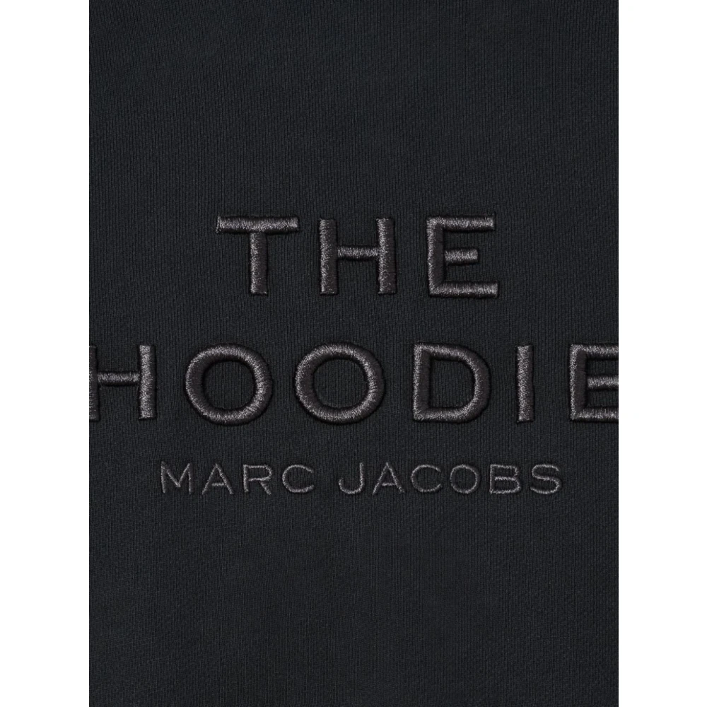 Marc Jacobs Zwarte Katoenen Hoodie met Logo Black Dames