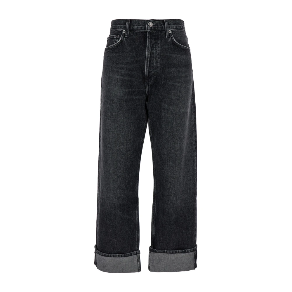 Agolde Ditch Jeans A9157 1346 Stijlvol en Trendy Black Dames