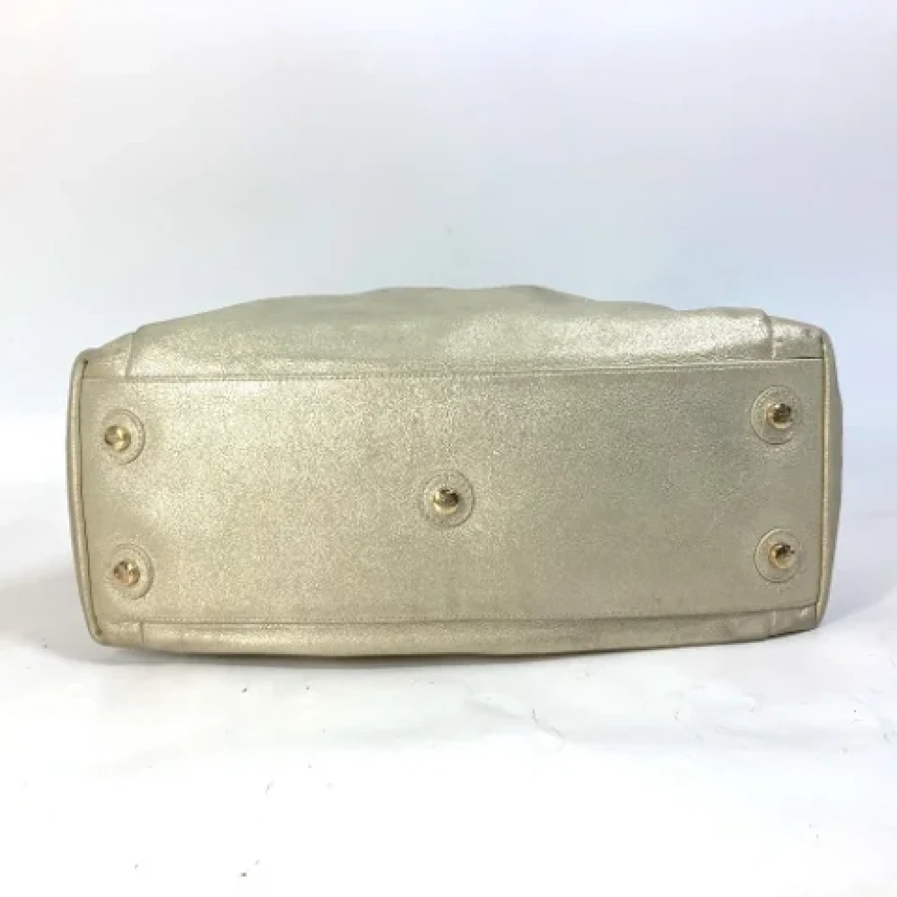Dior Vintage Pre-owned Leather dior-bags Yellow Dames