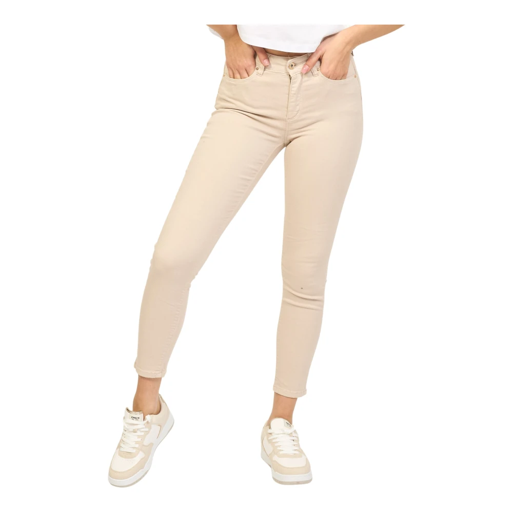Fracomina Skinny Push Up Jeans in Lichtblauw Beige Dames