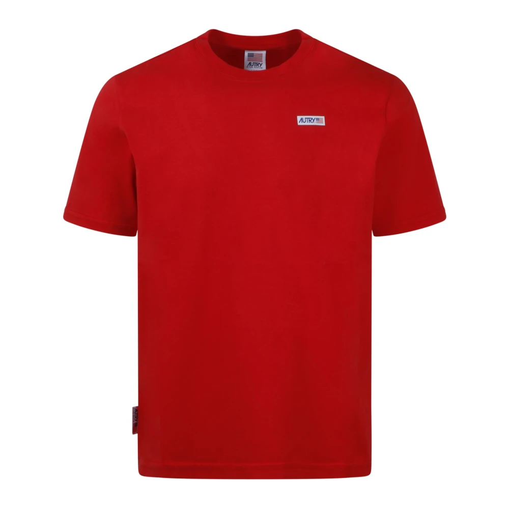 Autry Logo Icon Katoenen T-Shirt Red Heren