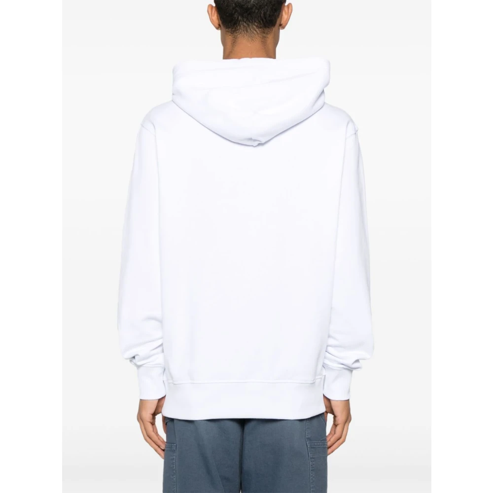 Versace Jeans Couture Witte en Gouden Sweatshirt White Heren