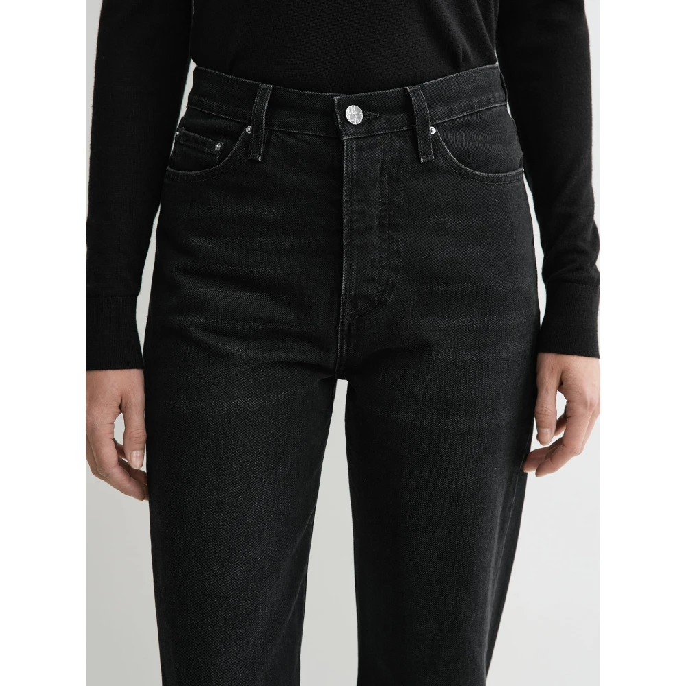 TotêMe Twisted Seam Denim Full Length Black Dames