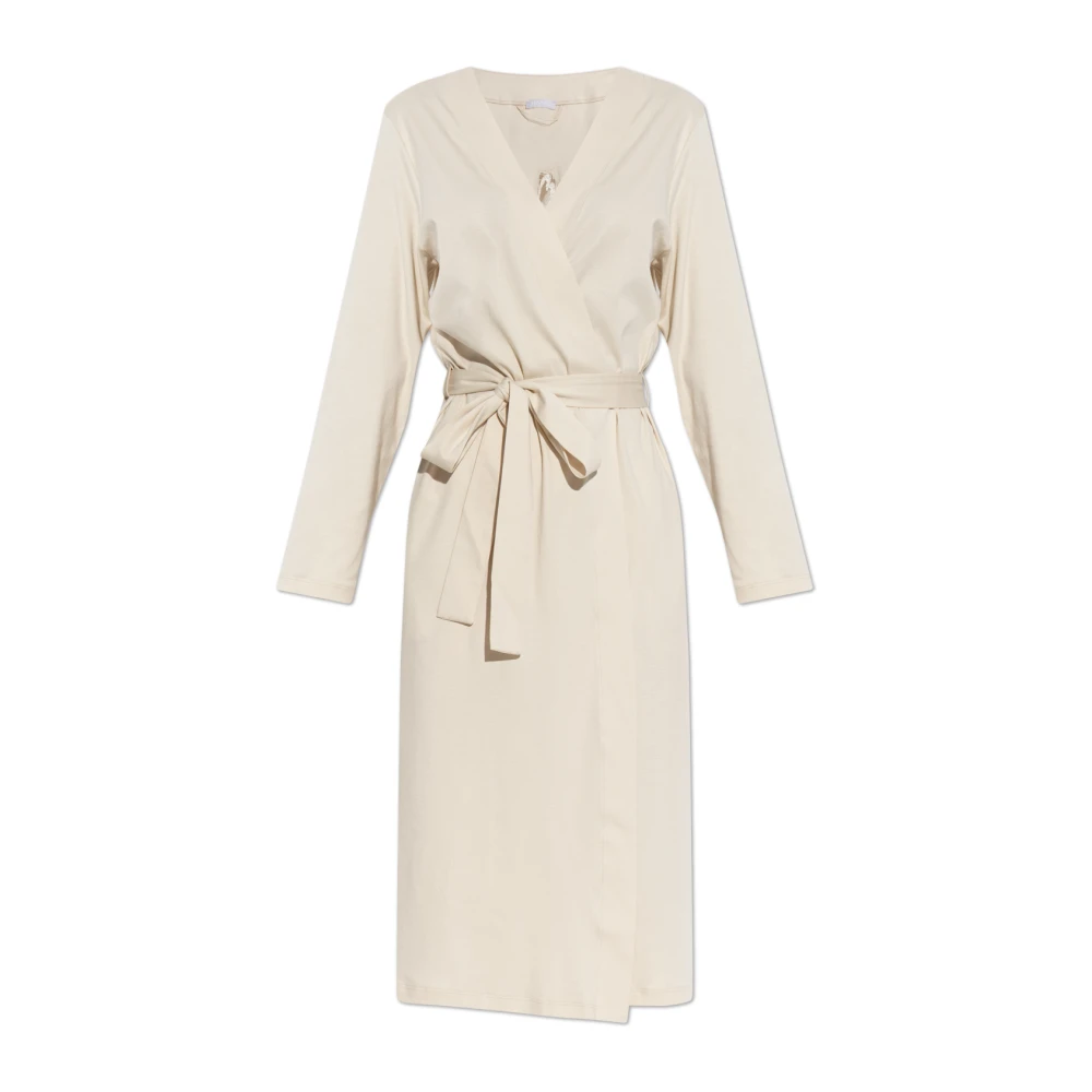 Hanro Femme Beige Vêtements De Nuit Et De Détente, Taille: 38 Fr Belen Peignoir En Coton