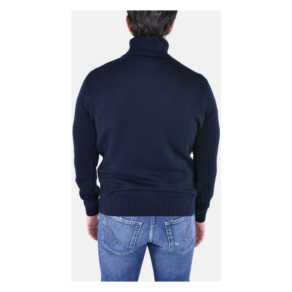 Kangra Wollen Coltrui Blue Heren