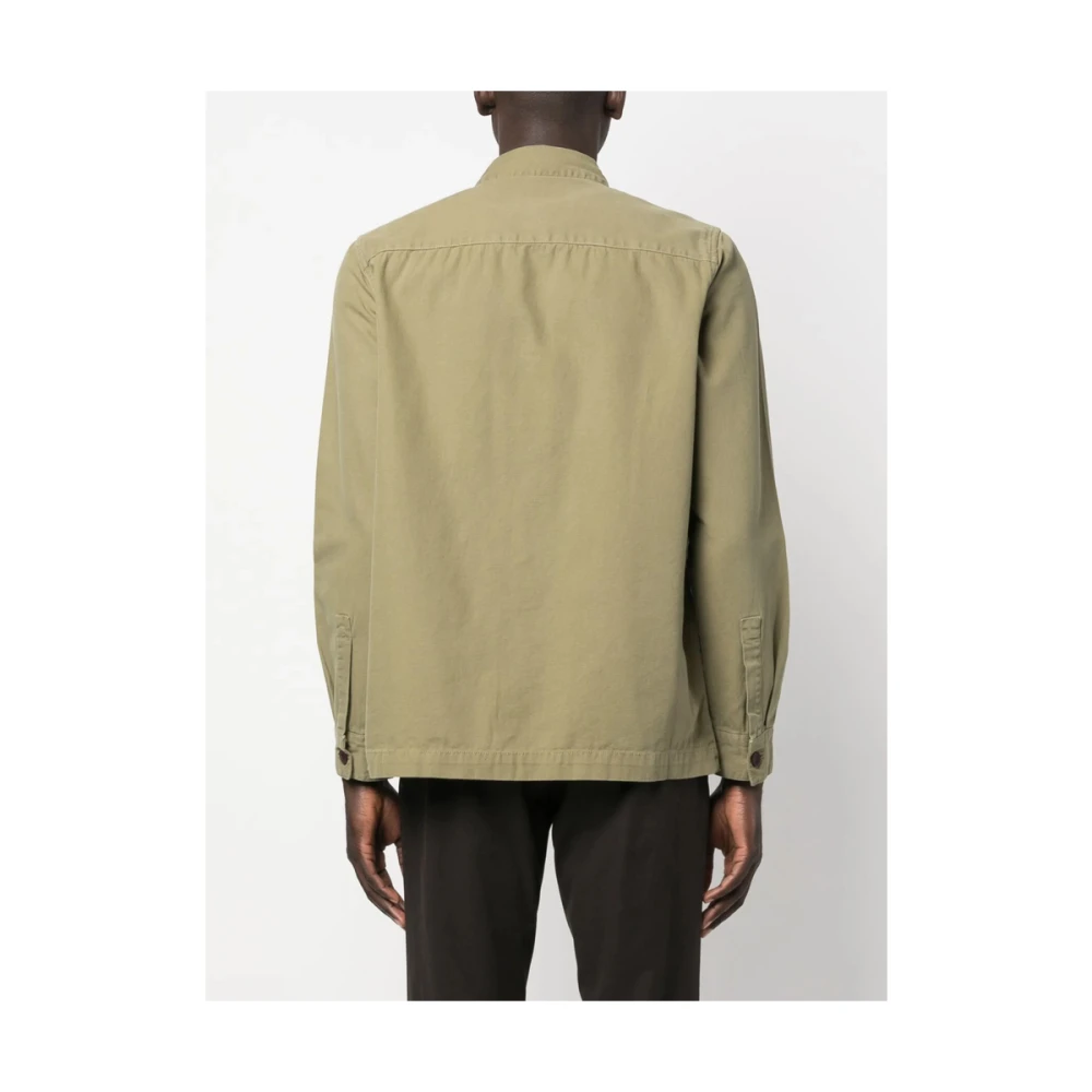Barbour Olijfgroen Katoenen Overhemd met Logopatch Green Heren