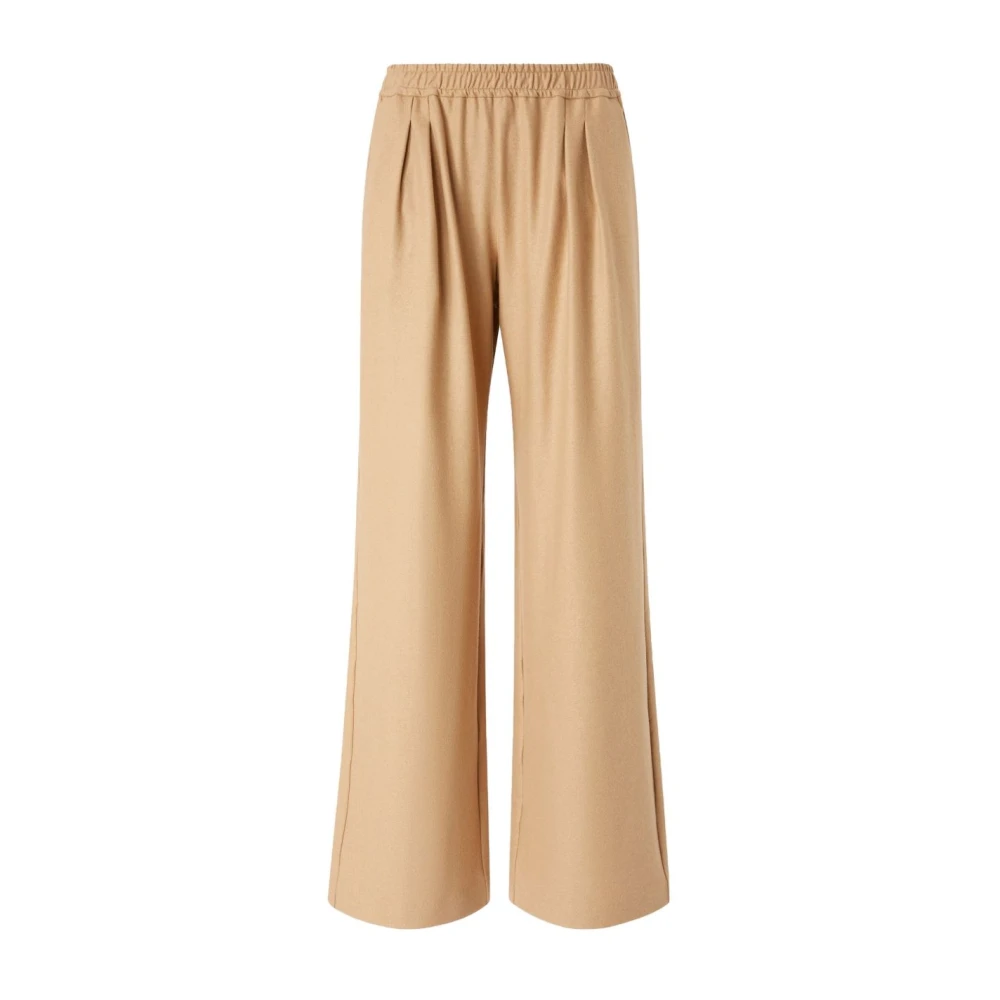 Pinko Women's Beige Ramona Moc Wide Trousers