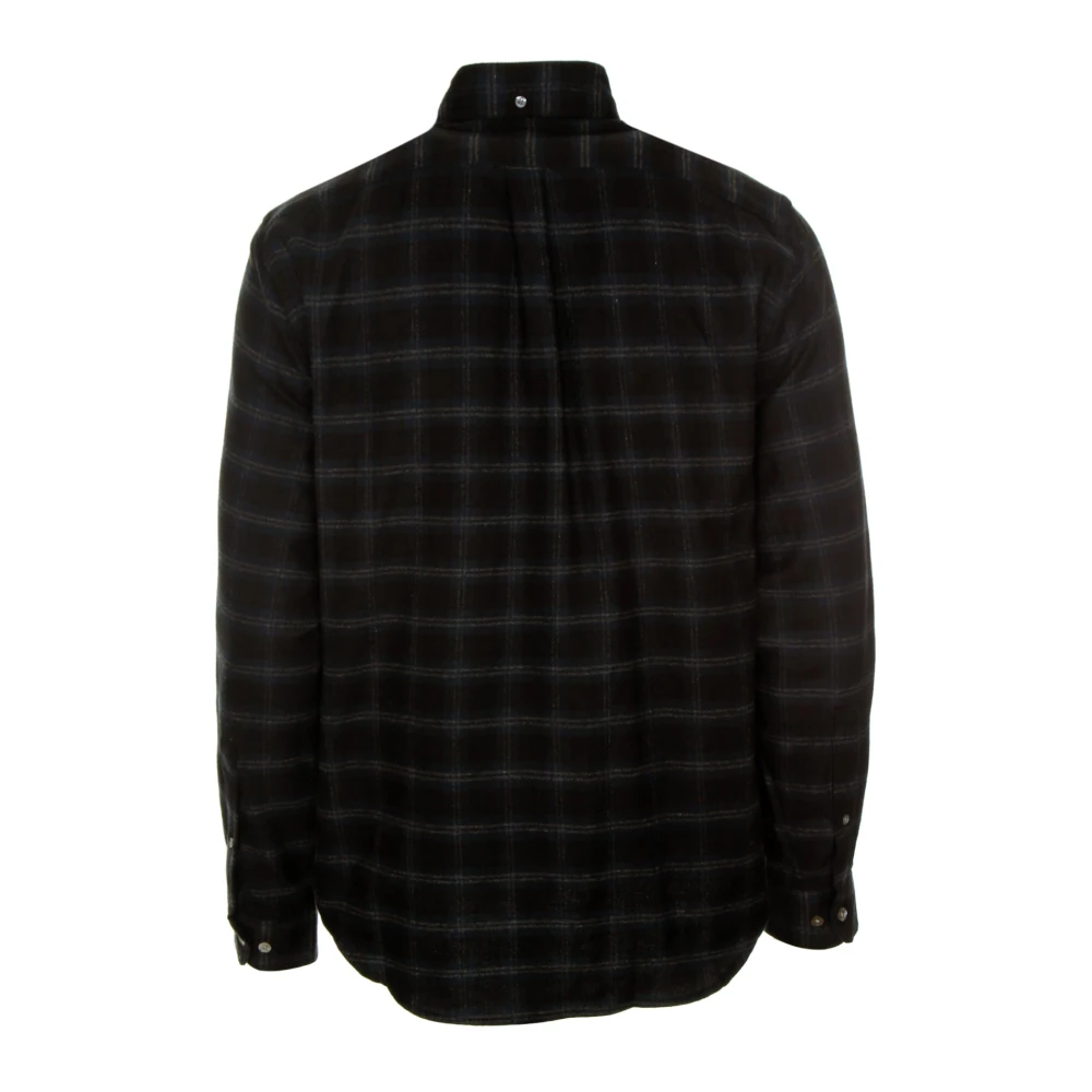 Portuguese Flannel Flanellen Hemd Chachal Abstract Ruit Black Heren