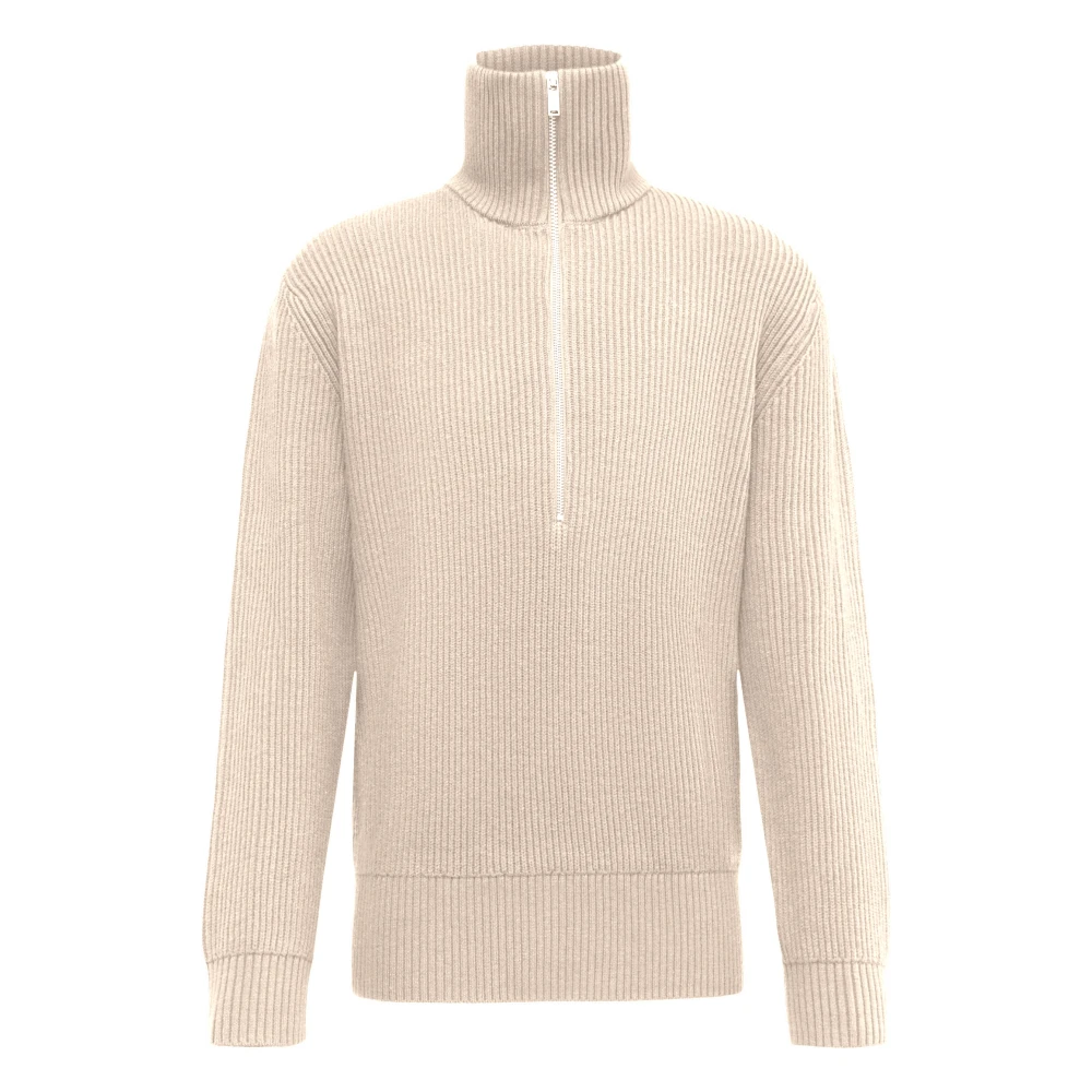 Drykorn Men's Beige Manuelo Troyer Zip Pullover - Turtlenecks - 2XL - Knitwear