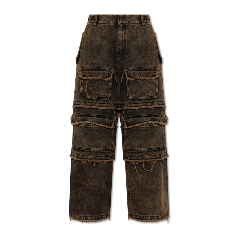 Misbhv Wijde jeans Brown Heren