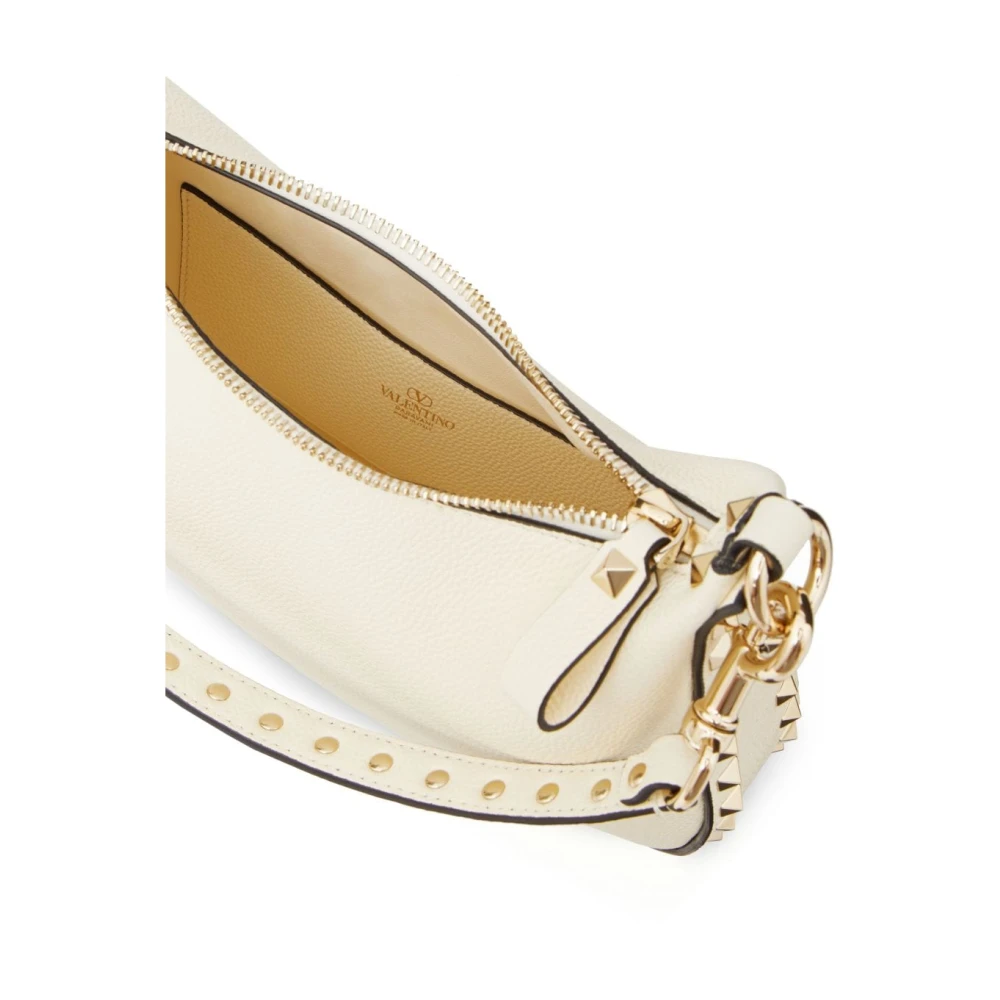 Valentino Garavani Witte leren tas met Rockstud-details White Dames